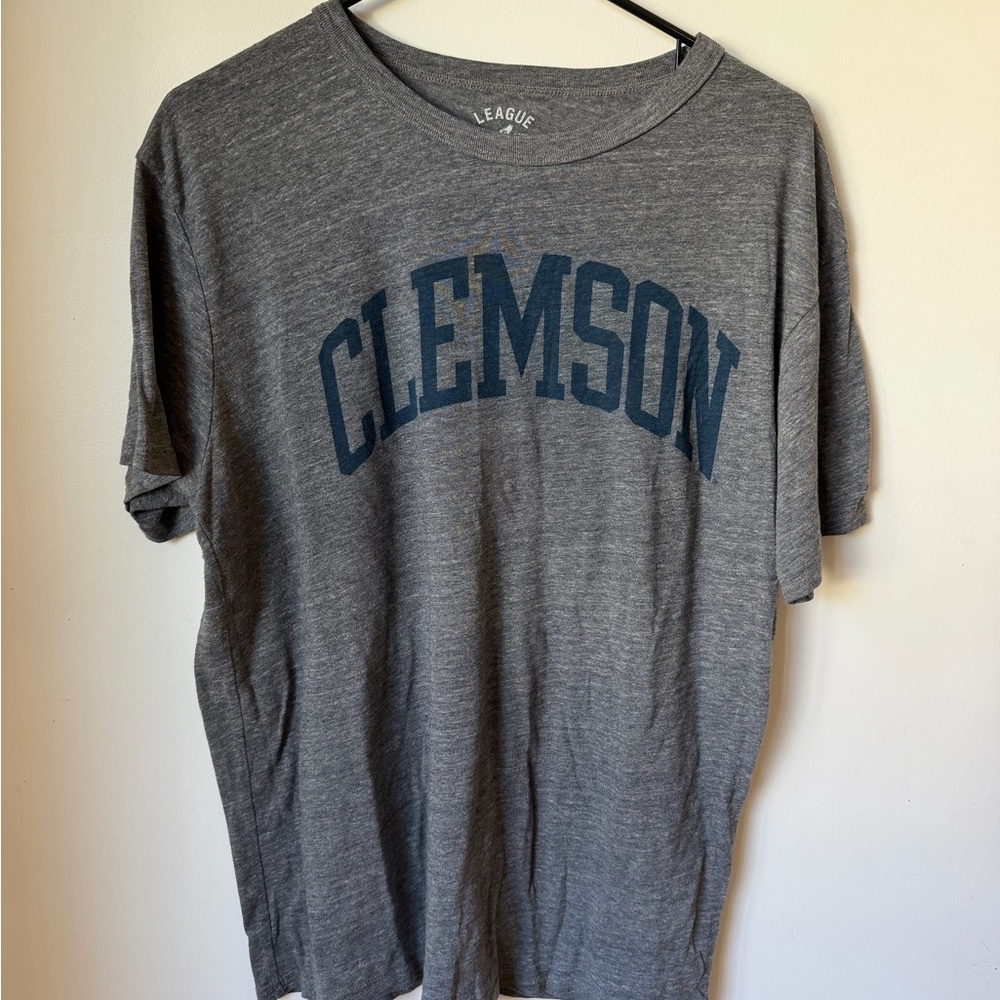 League Gray Clemson Graphic Tee